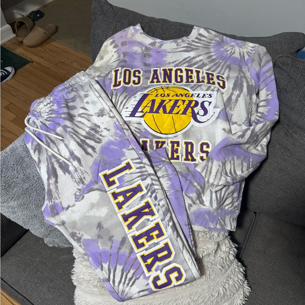 LA LAKERS Sweatshirt & Sweatpants Set